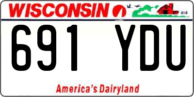 WI license plate 691YDU