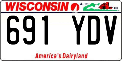 WI license plate 691YDV