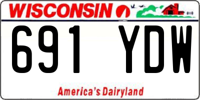 WI license plate 691YDW