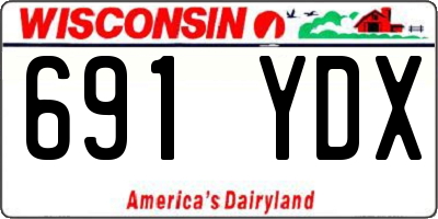 WI license plate 691YDX