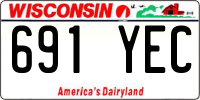 WI license plate 691YEC