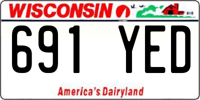 WI license plate 691YED