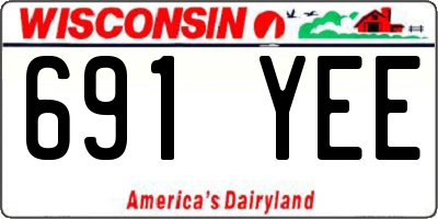 WI license plate 691YEE