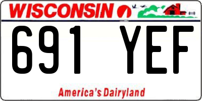 WI license plate 691YEF