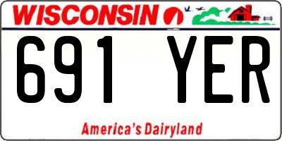 WI license plate 691YER