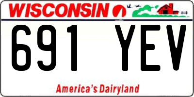 WI license plate 691YEV