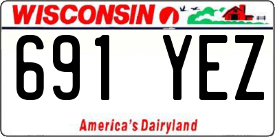 WI license plate 691YEZ