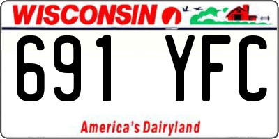WI license plate 691YFC
