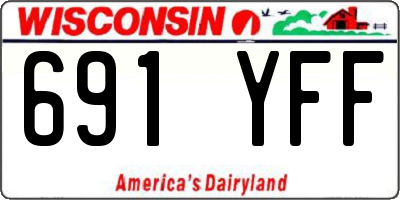 WI license plate 691YFF