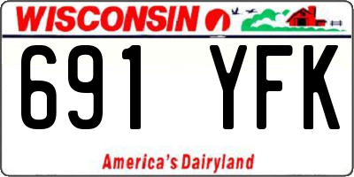 WI license plate 691YFK