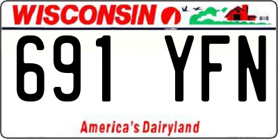 WI license plate 691YFN