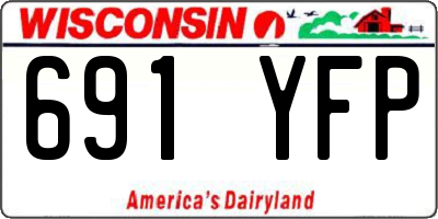 WI license plate 691YFP