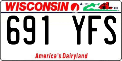 WI license plate 691YFS