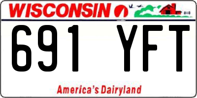 WI license plate 691YFT