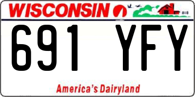 WI license plate 691YFY