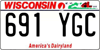 WI license plate 691YGC