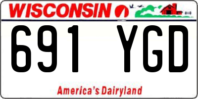 WI license plate 691YGD