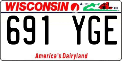 WI license plate 691YGE