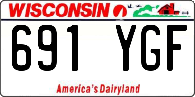 WI license plate 691YGF