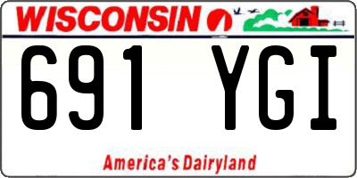 WI license plate 691YGI