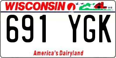 WI license plate 691YGK