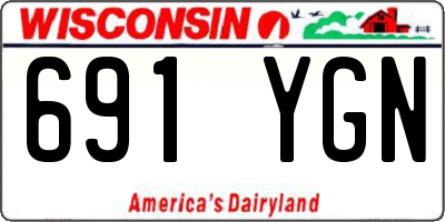 WI license plate 691YGN