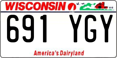WI license plate 691YGY