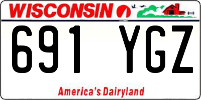WI license plate 691YGZ