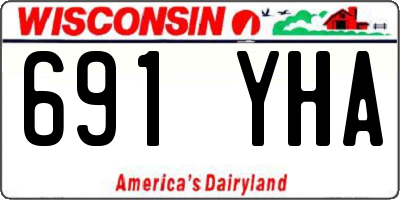 WI license plate 691YHA