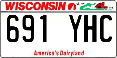 WI license plate 691YHC