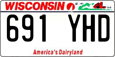 WI license plate 691YHD