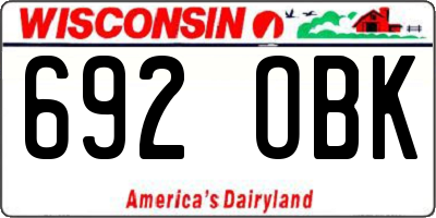 WI license plate 692OBK