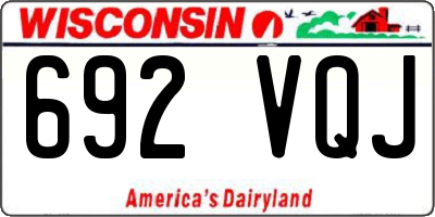 WI license plate 692VQJ