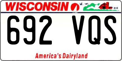 WI license plate 692VQS