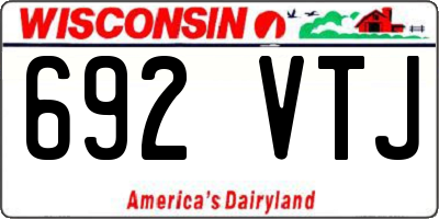 WI license plate 692VTJ