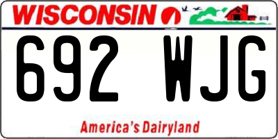 WI license plate 692WJG