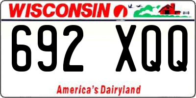 WI license plate 692XQQ