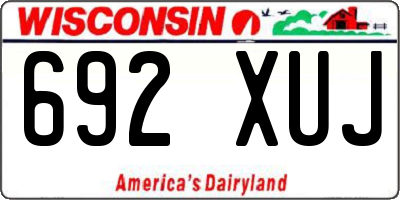 WI license plate 692XUJ