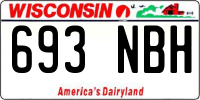 WI license plate 693NBH