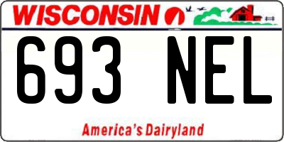 WI license plate 693NEL