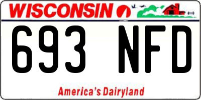 WI license plate 693NFD