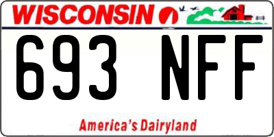 WI license plate 693NFF