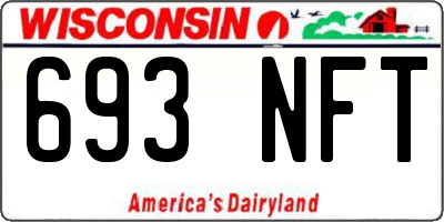 WI license plate 693NFT