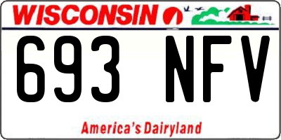 WI license plate 693NFV