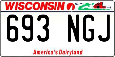 WI license plate 693NGJ
