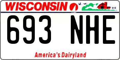 WI license plate 693NHE