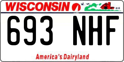 WI license plate 693NHF