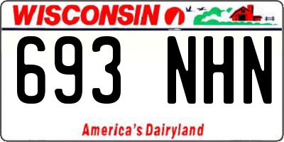 WI license plate 693NHN
