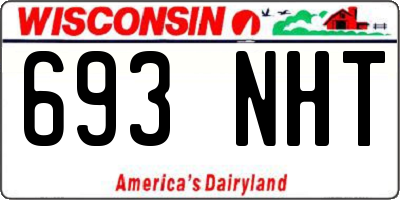 WI license plate 693NHT