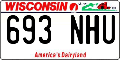WI license plate 693NHU